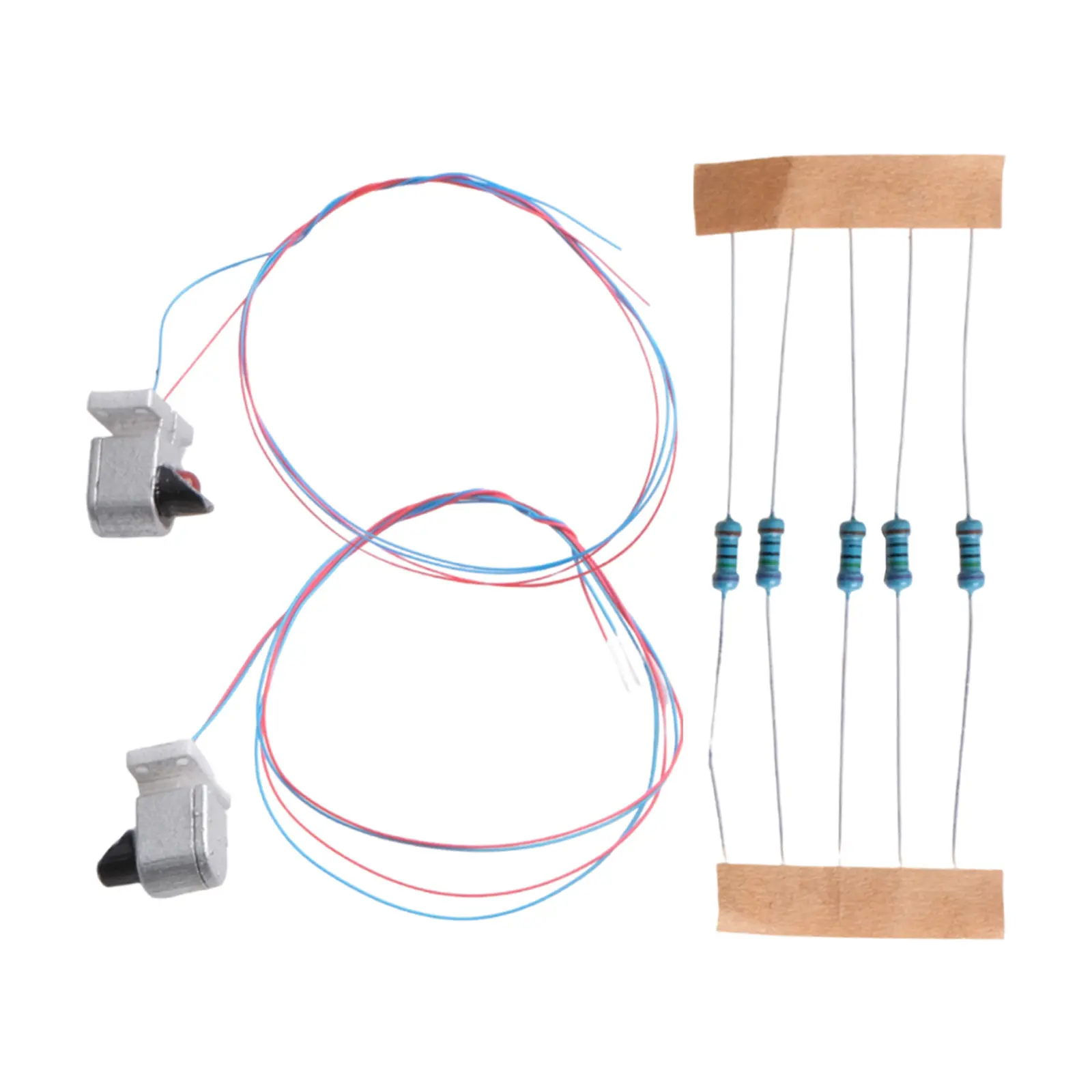 Toy Kit Dwarf Signals With Wires / LEDs 20mA 3V AC Or DC Green Green+Red Light OO/HO Scale Layouts Plastic Red