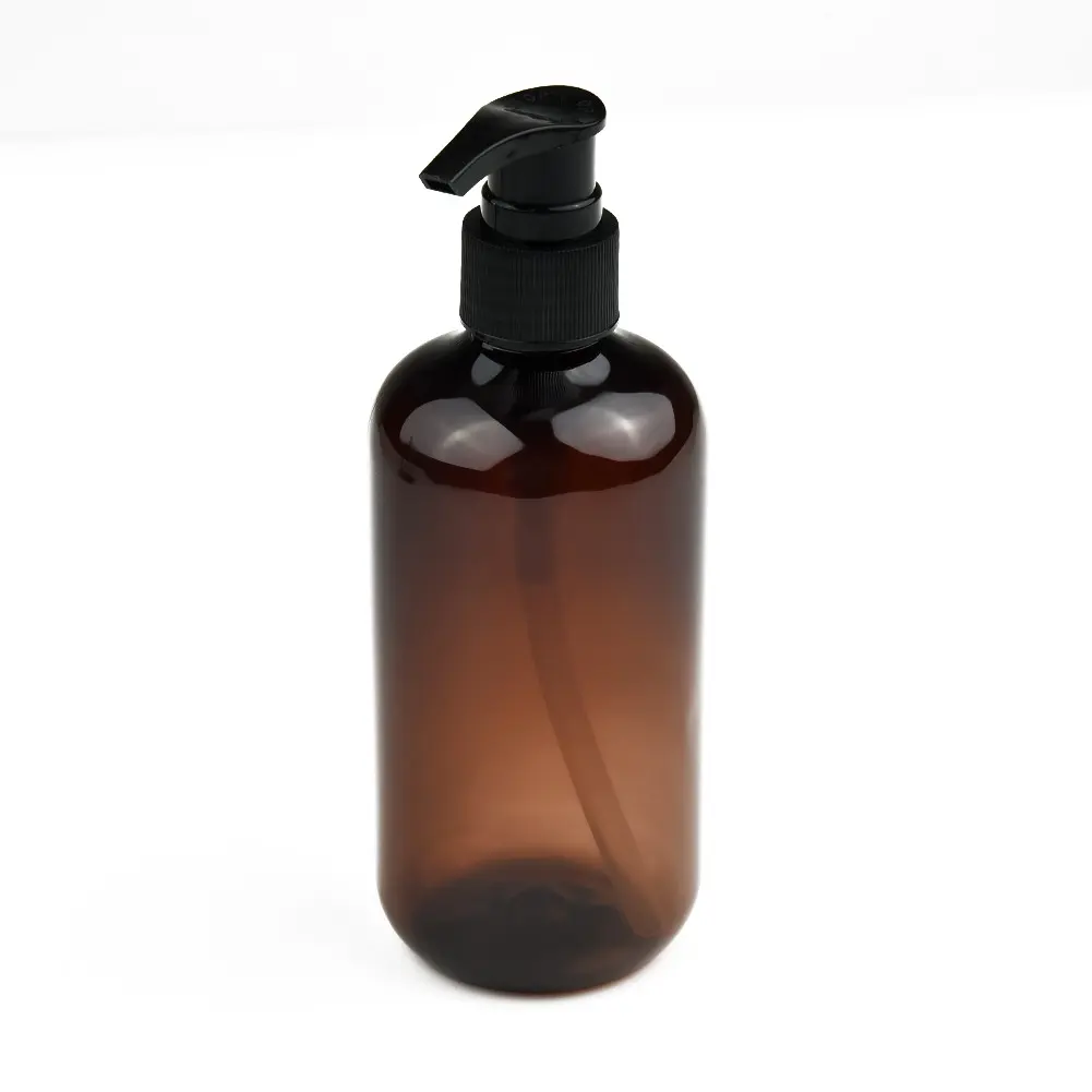 Refillable Empty Pump Bottles Black Lotion Pump Soap Dispenser Spas 250ml 4PCS Bottle Empty For salons Brand new