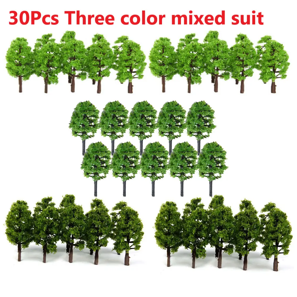 Simulation Results Handmade 30X Model Trees Perfect for Sand Table Toy Model Scene Layout Student Landscape Gardens