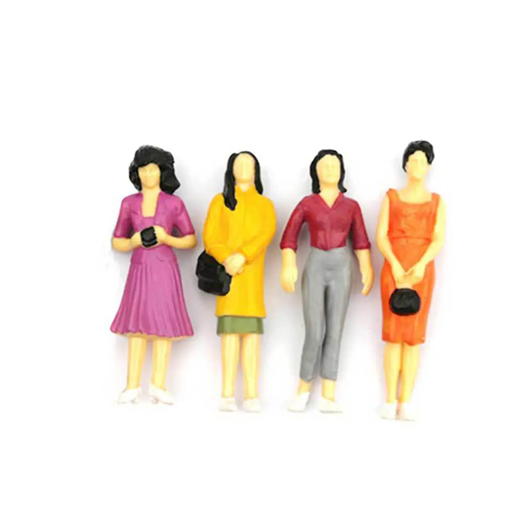 25pcs Model People Figure Mixed People Model Simulated Human Model Sand Table Railway Park Street Passenger Figure Model Decor