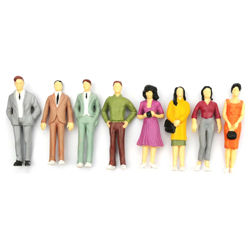 25pcs Model People Figure Mixed People Model Simulated Human Model Sand Table Railway Park Street Passenger Figure Model Decor