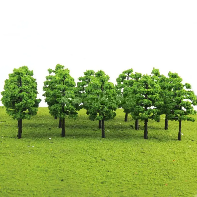 Landscape Model Trees Scenery Miniature Plastic Green Garden Decor Train Railroad Diorama Wargame Bonsai Useful