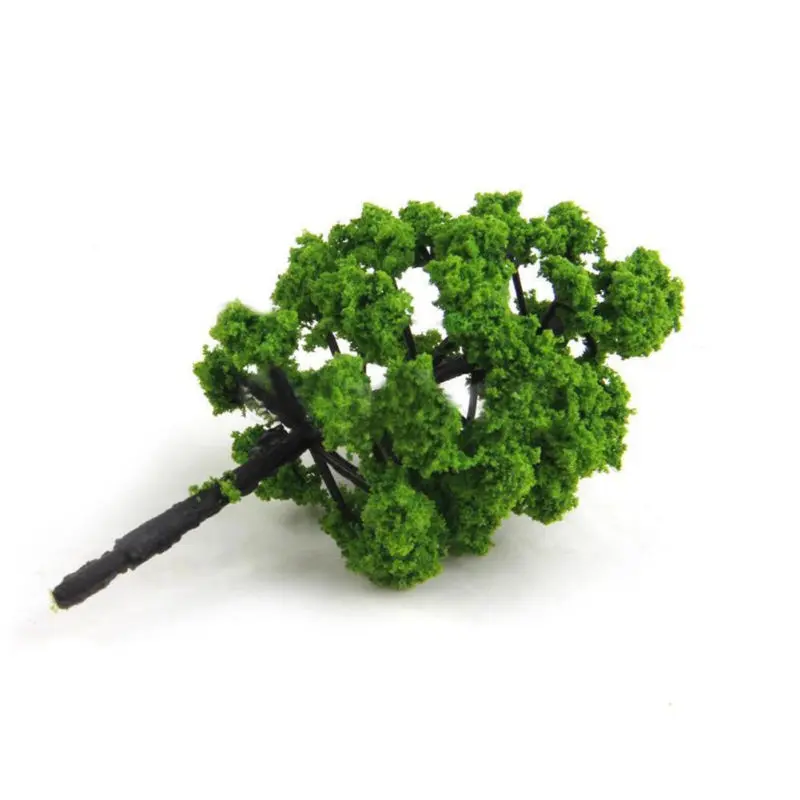 Landscape Model Trees Scenery Miniature Plastic Decor Train Railroad Diorama Wargame Park 7cm Bonsai 20pcs/set