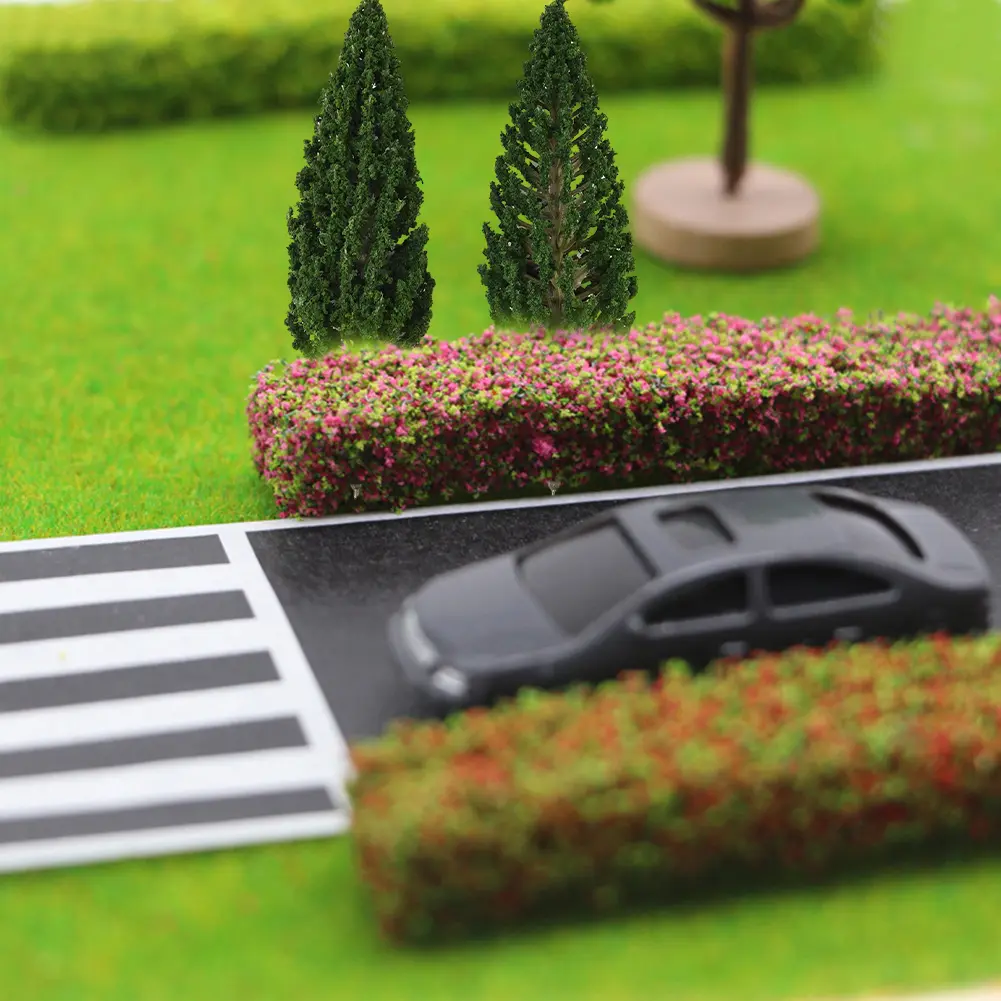 Architectural Models Miniature Shrub Strips Creative Landscaping Customizable Sizes Flexible Design Options As Shown