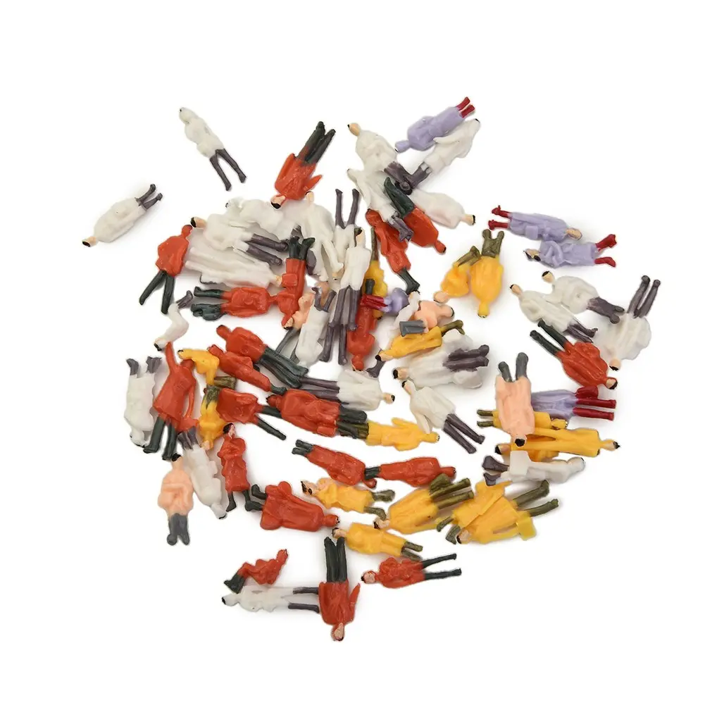 Figure Model People Passengers Railway Painted Figures 100/200pcs 1:87 Scale Building Layout Decoration Brand New