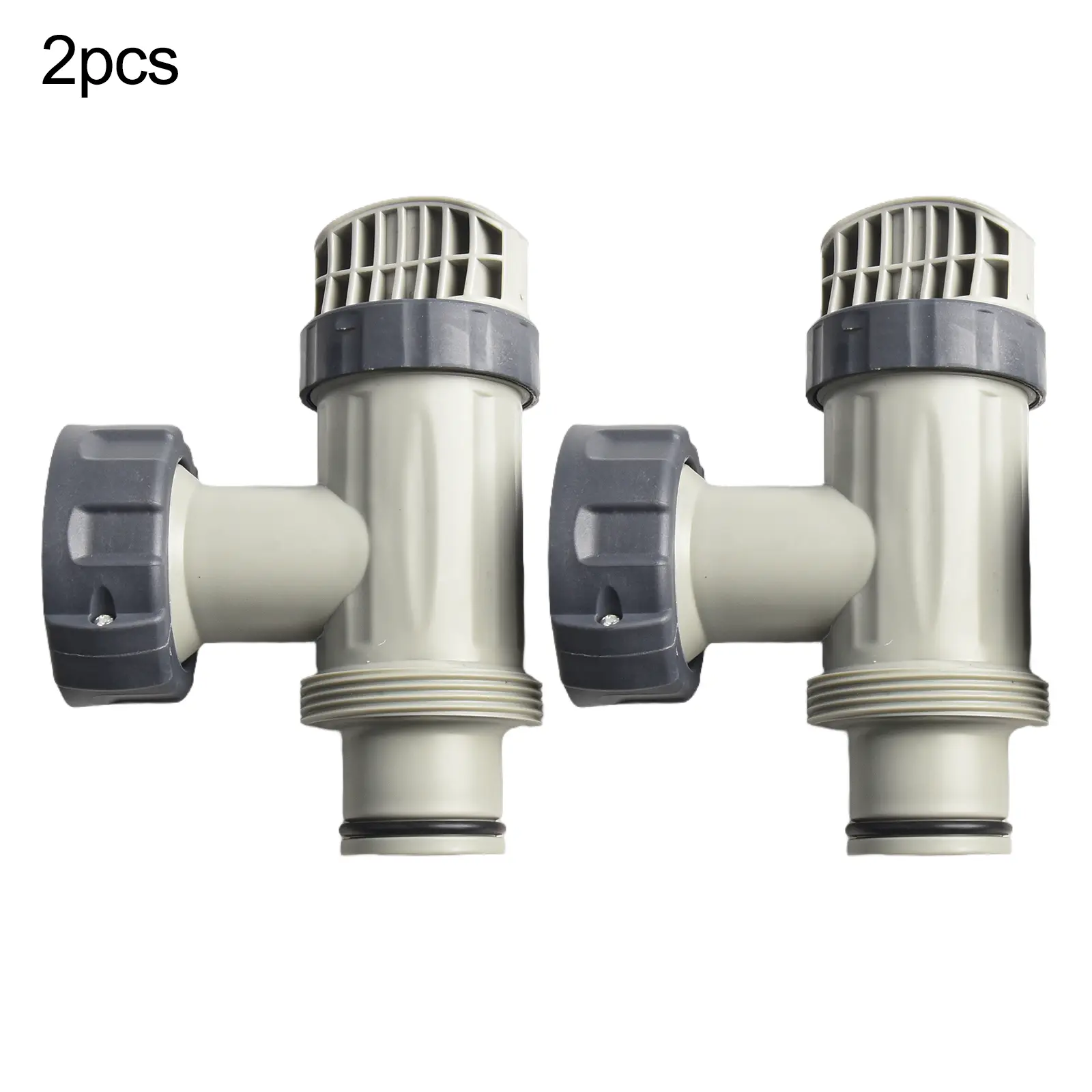 Filter Pump Valve Gray Pool Pump Assembly Includes Step Washers Efficient Water Flow Control Gray Color Swimming Pool