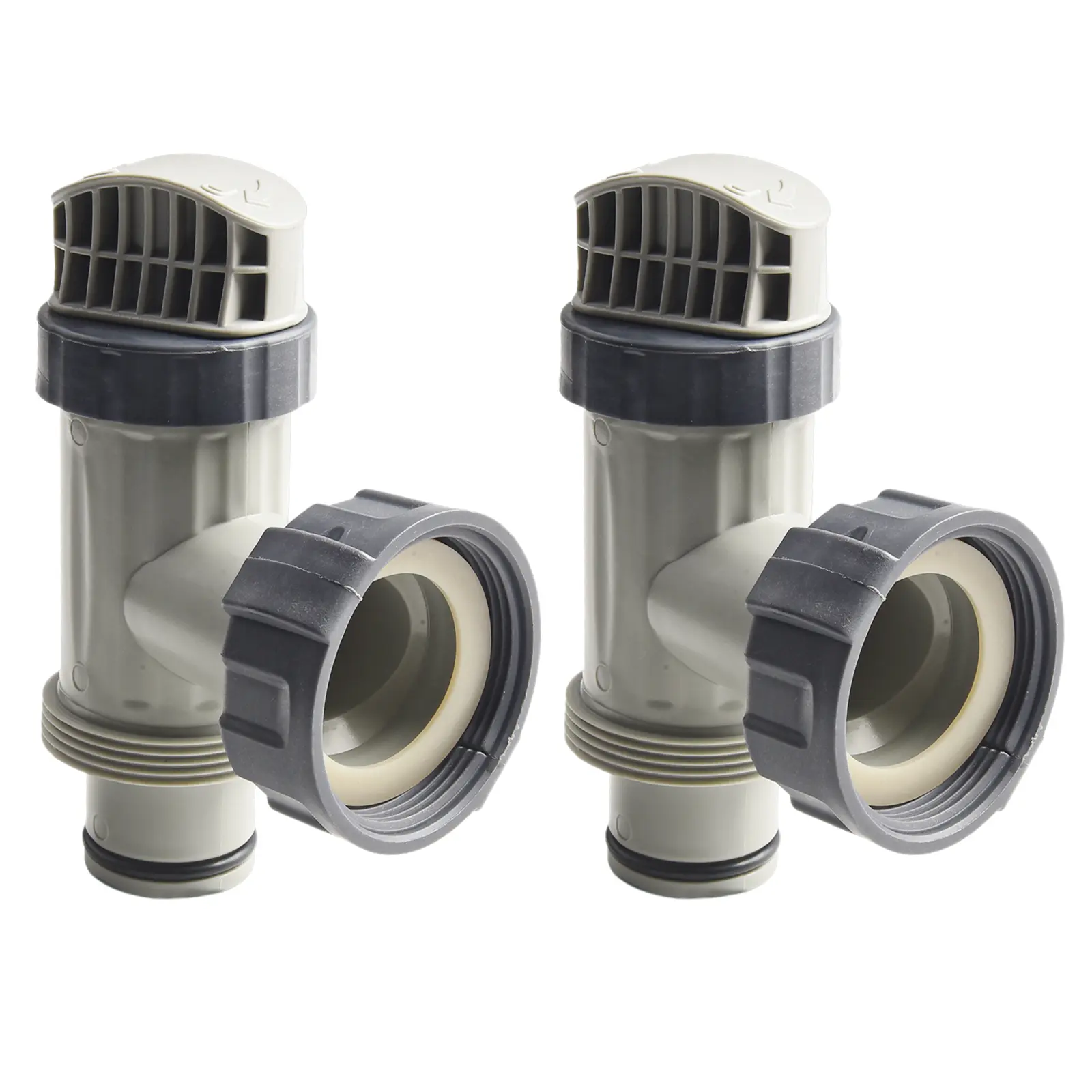 Filter Pump Valve Gray Pool Pump Assembly Includes Step Washers Efficient Water Flow Control Gray Color Swimming Pool