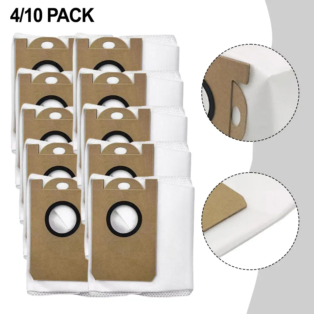 Efficient Filtration Bags Replacement Dust Bags White Efficient Filtration Vacuum Bags Machine For Teendow D10S MAX