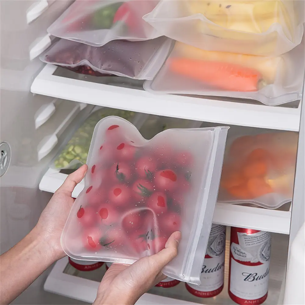 12 Pack Sealed Bag Fruit Vegetable Food Storage For Kitchen Fridge Organization Home Gardening Hot Selling Products