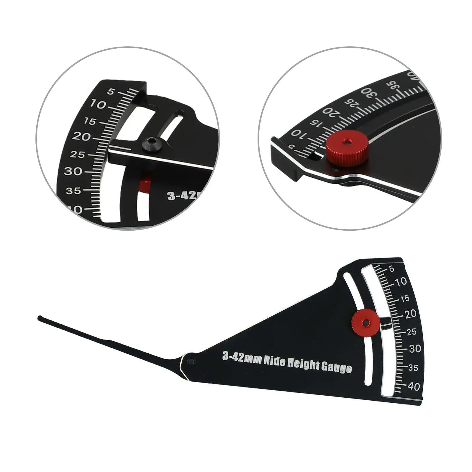 Car Repair Tool Adjustable Camber Tool RC Car Maintenance Aluminum Alloy Construction Adjustable Height Measurement Tool