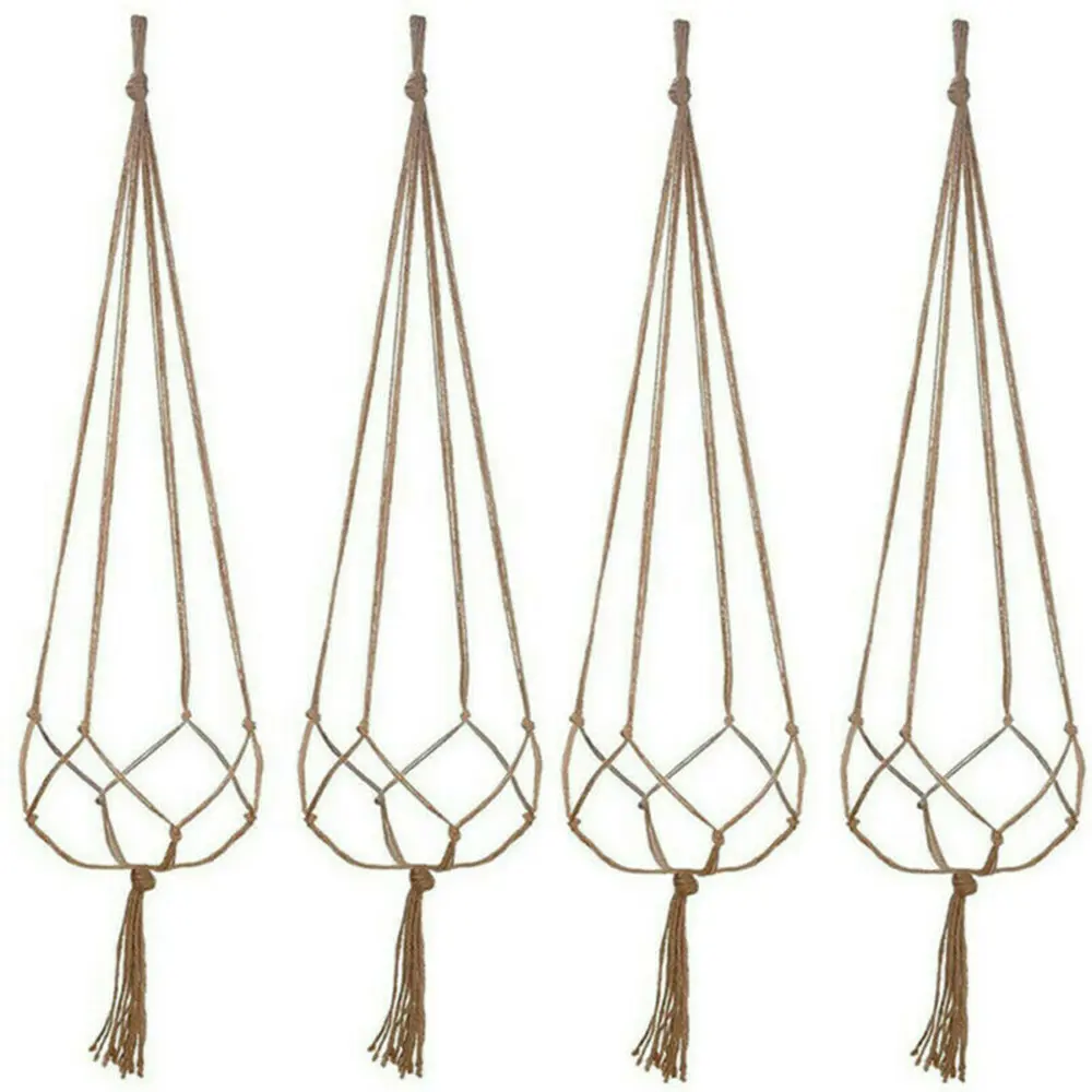 Hot New Plant Holders Plant holders Pot Pocket 20 Cm 20 cm Macrame Plant Parts Pocket 18cm 6 Piece Vintage Flower