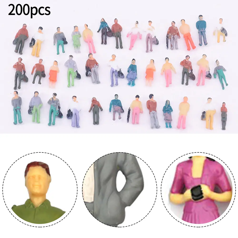 Model Figures Model People Standing And Sitting Model People Painted Figures 100% Brand New 1:87 H0 Figures Model