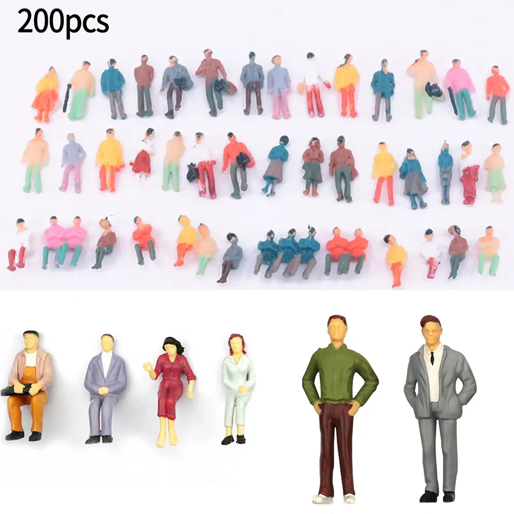 Model Figures Model People Standing And Sitting Model People Painted Figures 100% Brand New 1:87 H0 Figures Model