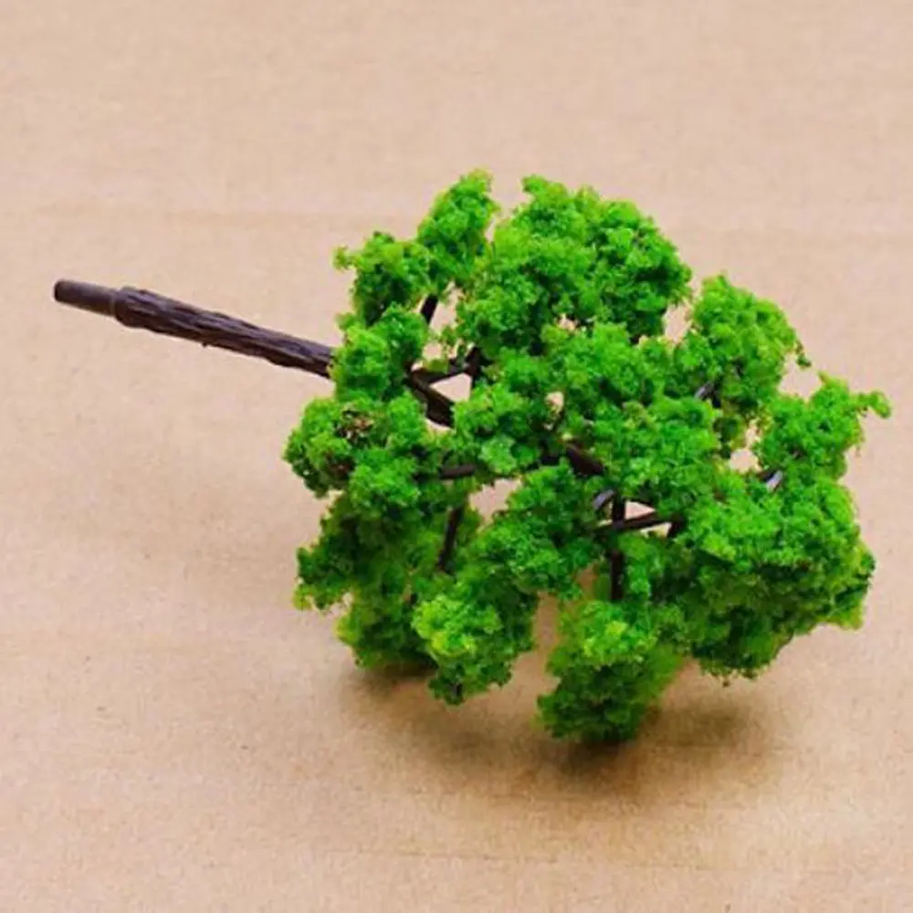 Green Trees Railroad Model Scenery Miniature Plastic 10xpcs/set for Train Diorama Wargame Park Nice 2018 Hot Sale