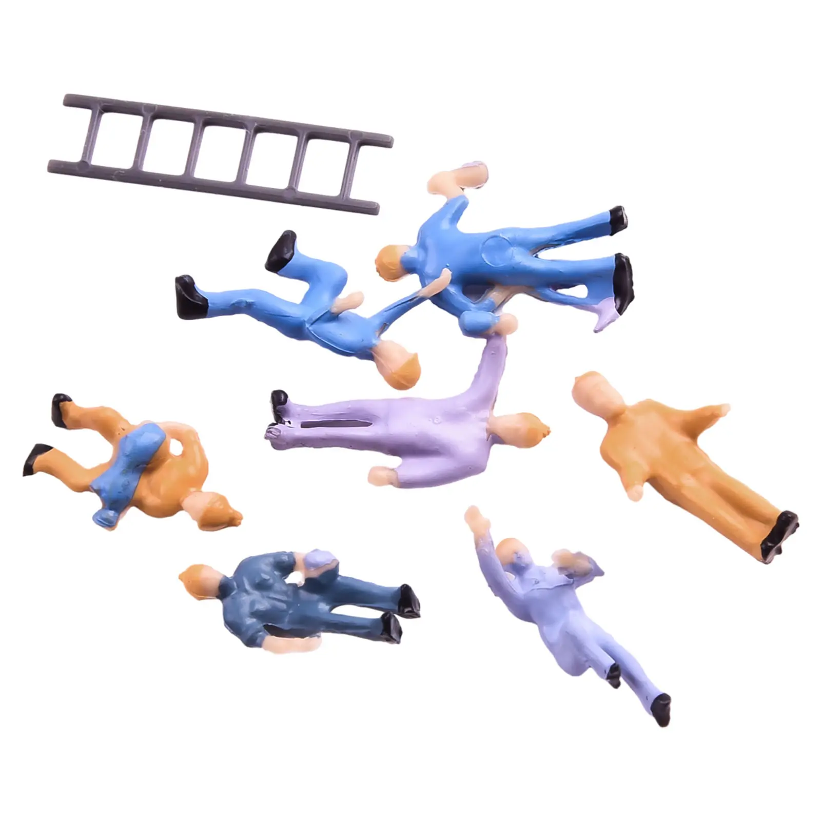 50pcs 1:87 HO Scale Railway Worker Toys Train Landscape Miniature Figures Architecture Train People Sand Table Layout Kits