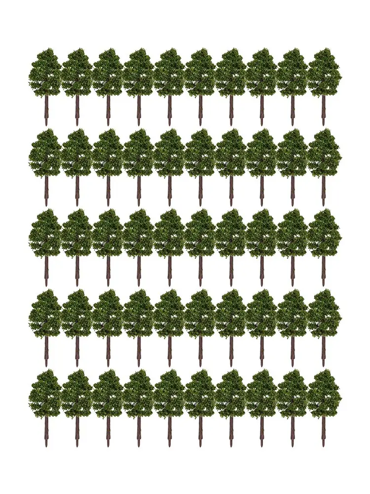 Bring Life to Your Model Landscape with 50Pcs Model Trees, Great for Garden Park Parties and Home Scenery Displays