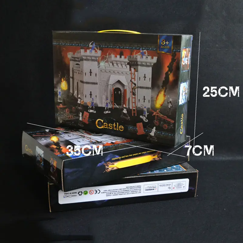 Model Toy Vintage Medieval Castle Retro Knights Game Soldiers Infantry Figures Accessory Playset History Hot Sale