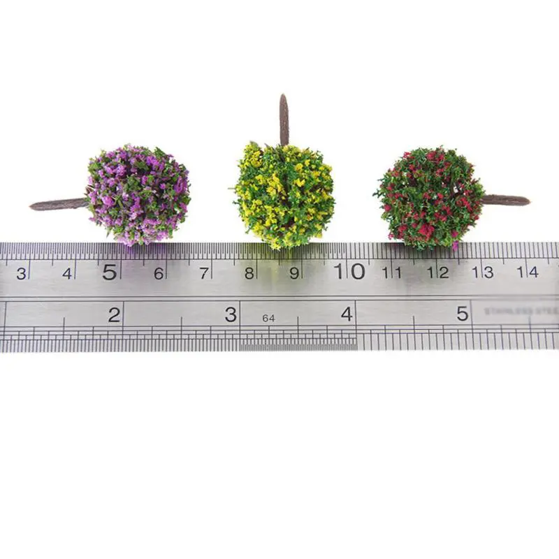 Lightweight Model Trees Garden Scenery Landscape 1:100 Scale Flower Train Layout Park High Quality New Practical