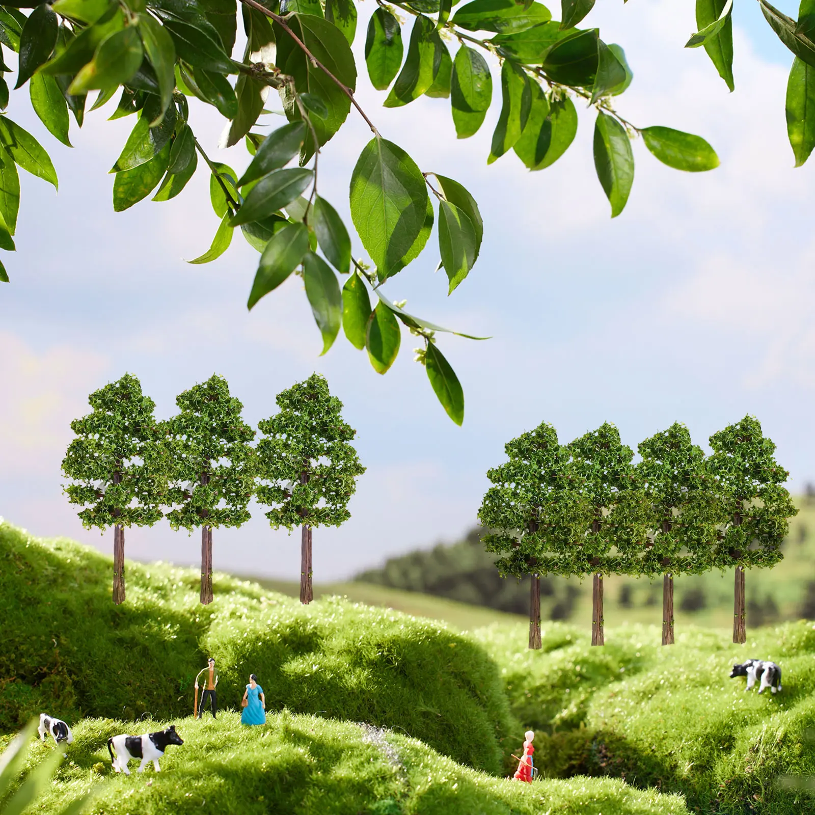 Bring Life to Your Model Landscape with 50Pcs Model Trees, Great for Garden Park Parties and Home Scenery Displays
