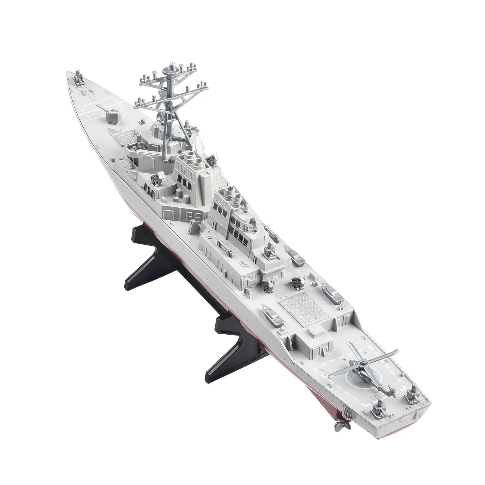 Child Static Battleship Model Toy Missile Destroyer +Stand Plastic Guided Set Navigation High Quality Portable