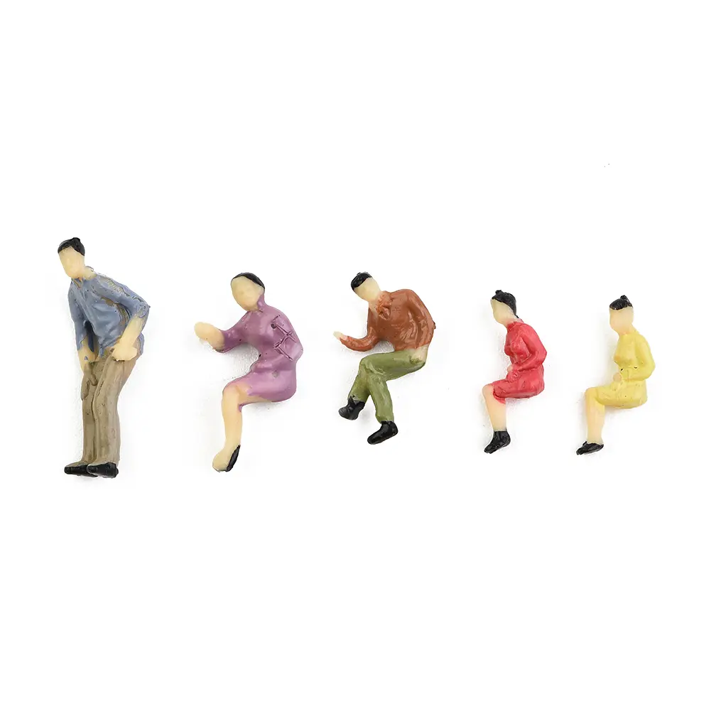Model People Figures HO Scale Hot Mixed Painted Passenger Sitting Practical Railway Train 1:87 Scale Accessory