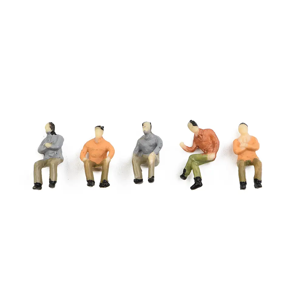 Model People Figures HO Scale Hot Mixed Painted Passenger Sitting Practical Railway Train 1:87 Scale Accessory
