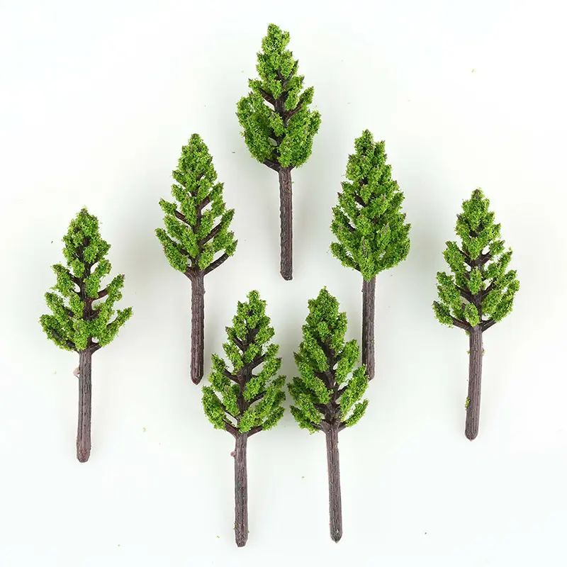 Perfectly Suitable for N or Z Scale, 100Pcs Model Pine Trees Train Scenery For N Z Scale Building Street Layout 38mm