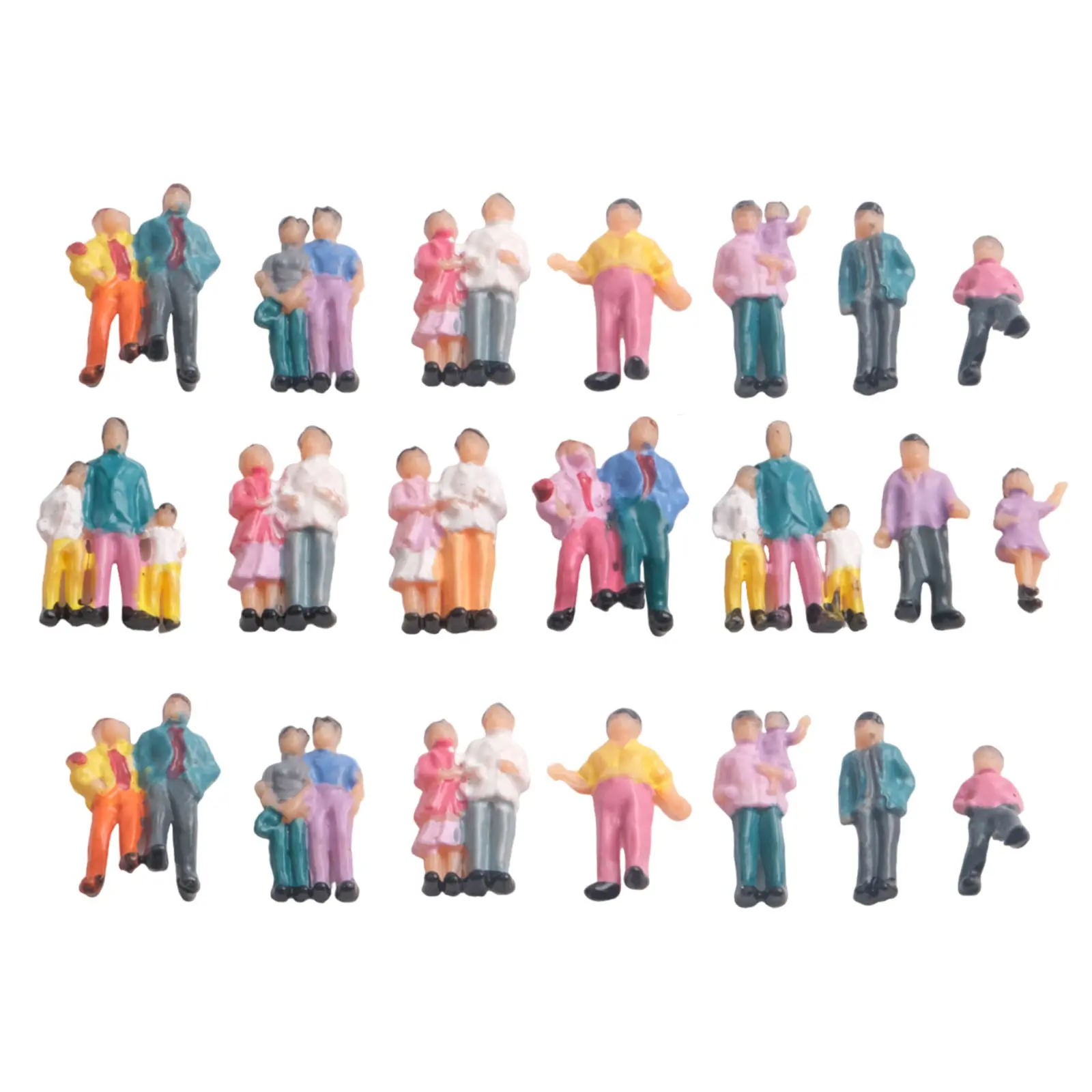 High Quality New Practical Figures People Supplies Accessories Decoration Mixed Painted Model Railway Outdoor Parts