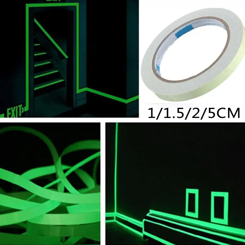 Hot Sale 2018 Film Sticker Luminous Tape Green Glow In Dark Light Safety Self-adhesive Stage Stair 1-5cm Decor