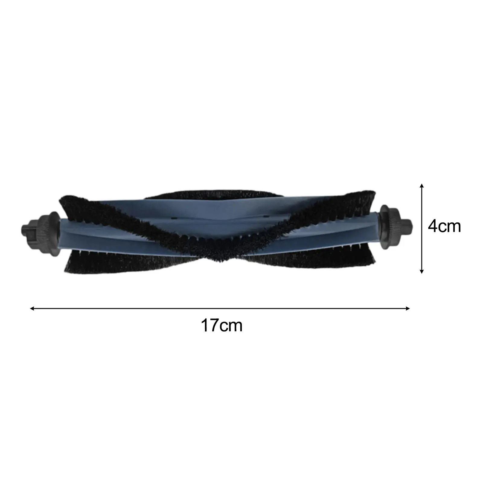 Black Replacement Roller Brush Efficient Cleaning Brush For Floors Robot Vacuum Accessory Direct Replacement Part