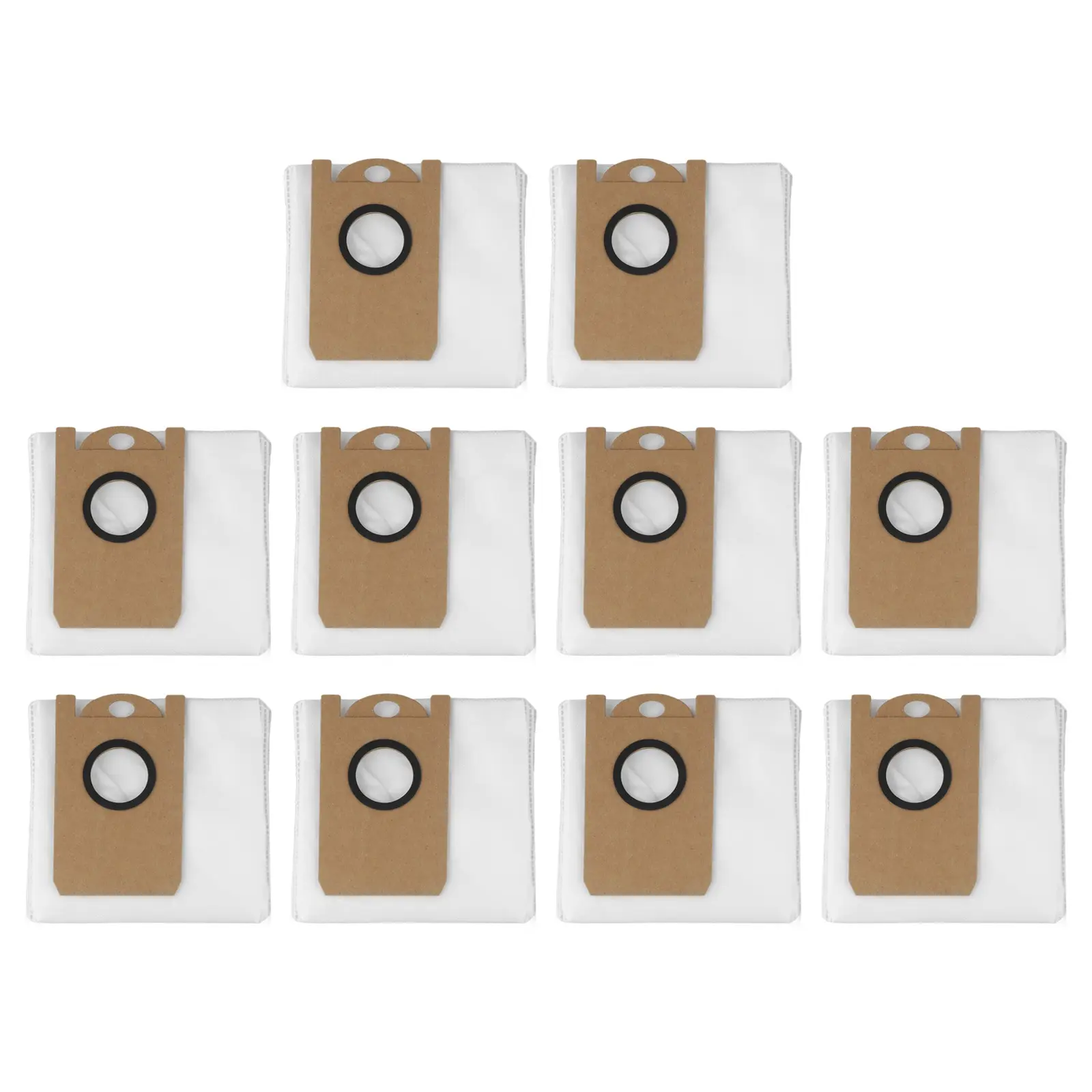 Convenient 6 Pack and 10 Pack Replacement Dust Bags for K10+ / K10+ Pro Vacuum Sturdy Construction for Reliability