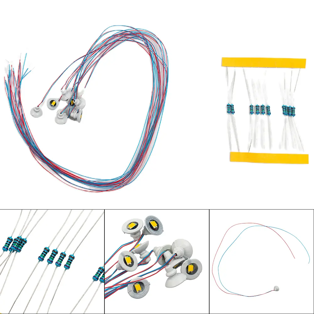 Model Painted Lights Posts Led Resistors Street Light Wall Lamp White 10 Pcs 20mA Ceiling Lamps 100% Brand New