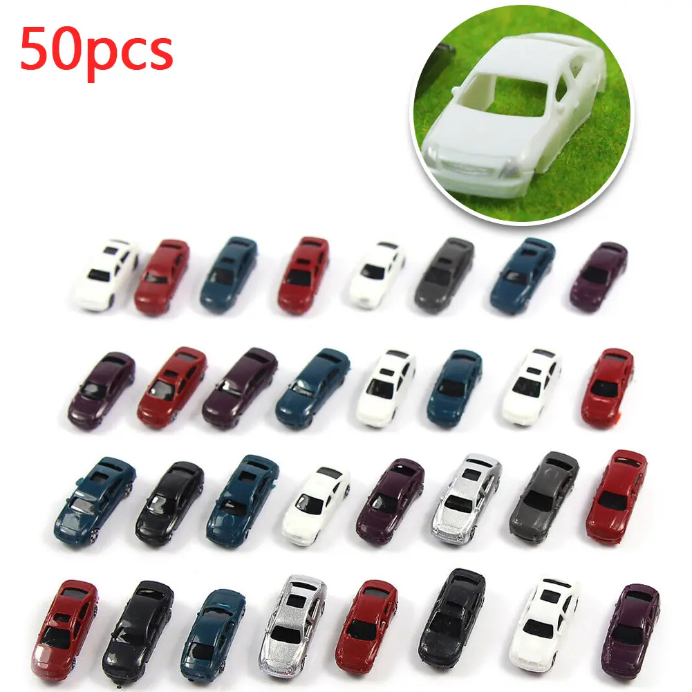 Parts Model Cars Scenery Toys Vehicle Layout Miniature Railway 1 220 50pcs Accessories Building Decorative HO Scale