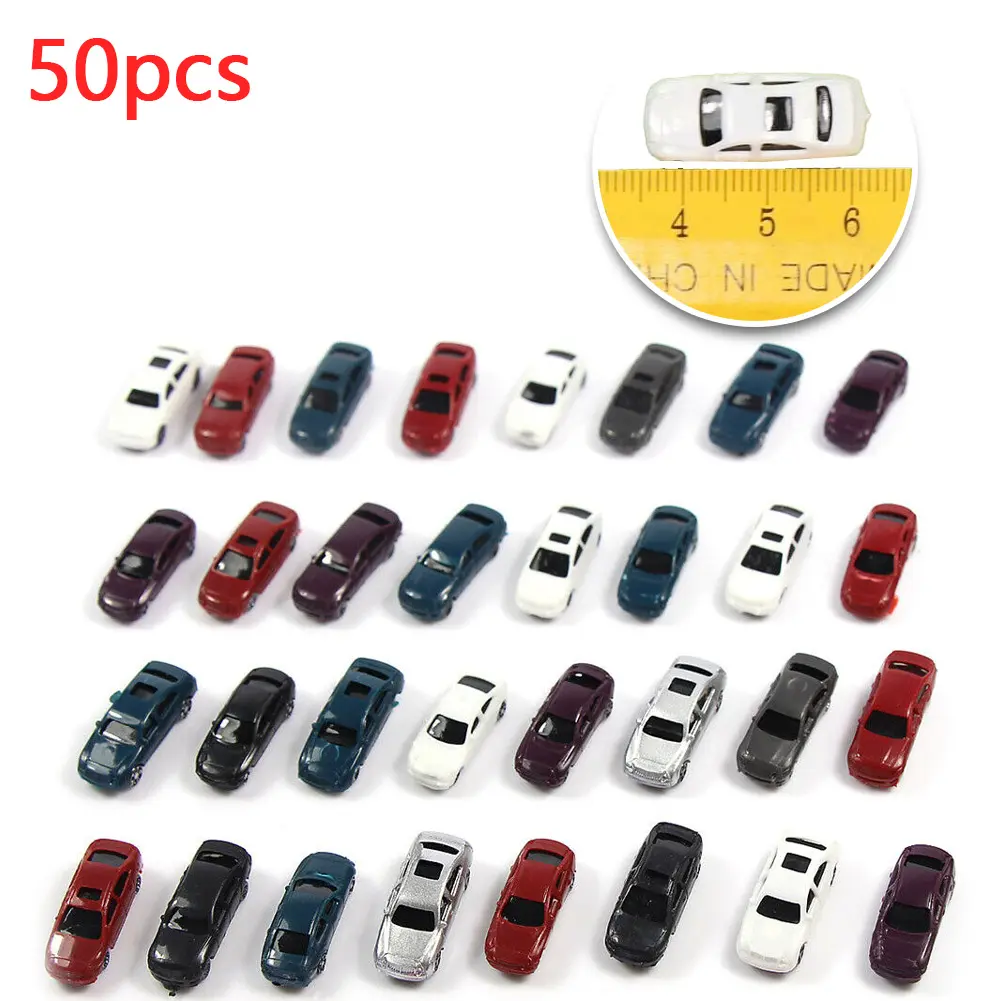 Parts Model Cars Scenery Toys Vehicle Layout Miniature Railway 1 220 50pcs Accessories Building Decorative HO Scale