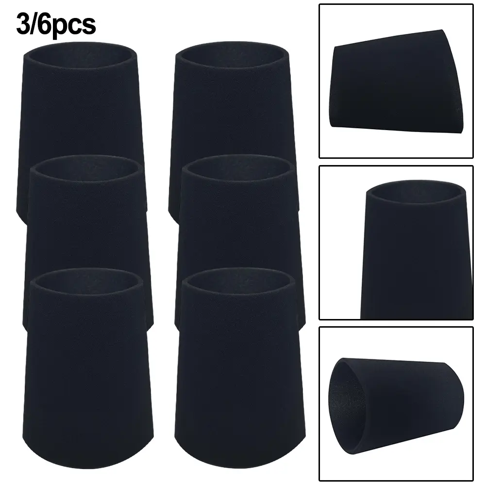 Black Wet Dry Vacuum Filter Vacuum Foam Filter Optimal Performance Capturing Debris Dense Foam Easy To Maintain