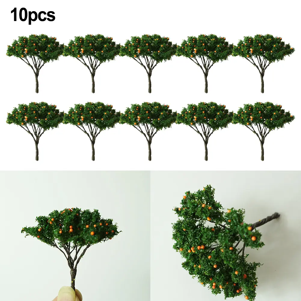 10pcs 5cm Mini Model Trees Moss Succulent Micro= Landscape Decoration Landscaping Sand Table  Model Railway Train Layout Model