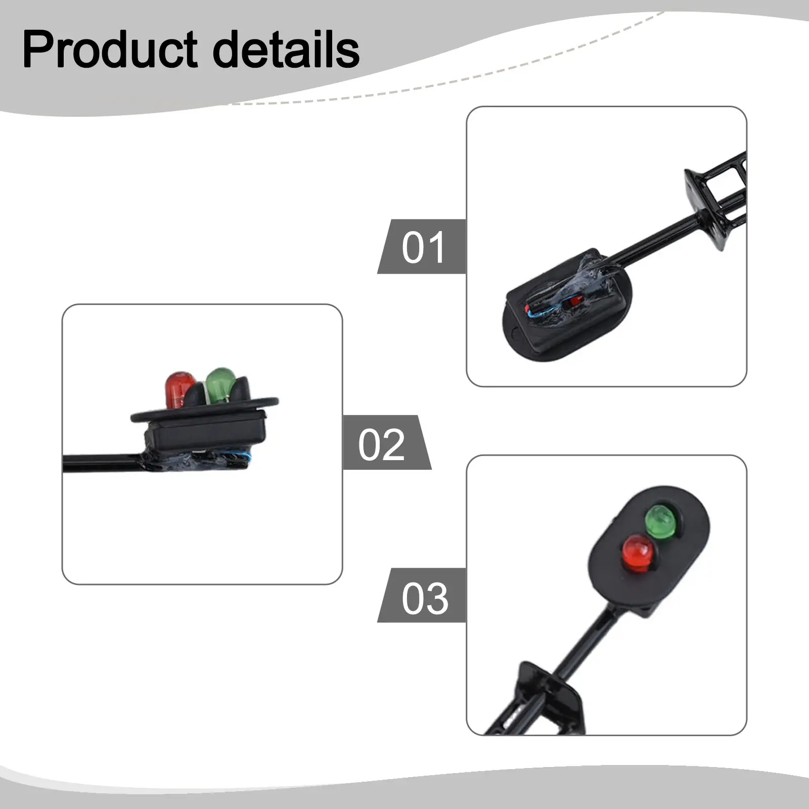 Signal Light Light Factory Garden LED Signals Lampposts Sand Table Model Scenario Model Railway & Building Layout