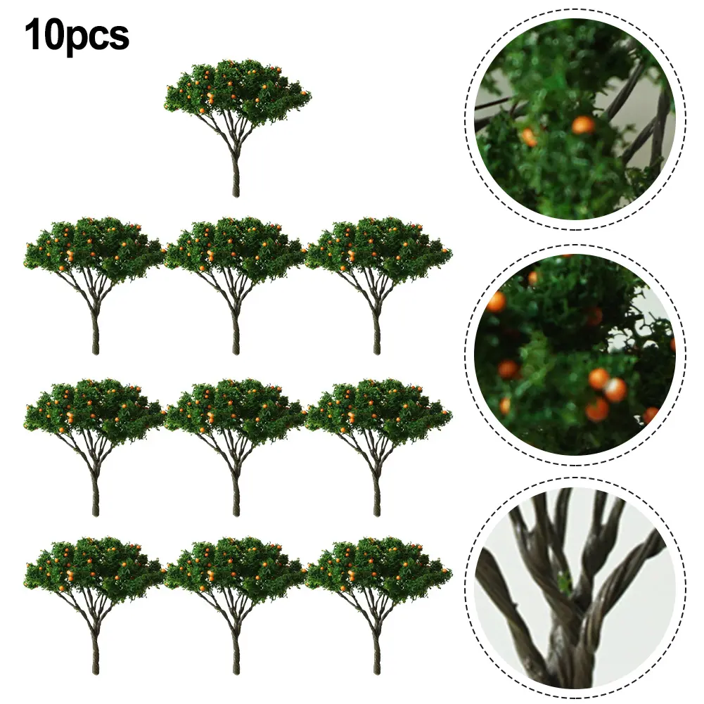 10pcs 5cm Mini Model Trees Moss Succulent Micro= Landscape Decoration Landscaping Sand Table  Model Railway Train Layout Model