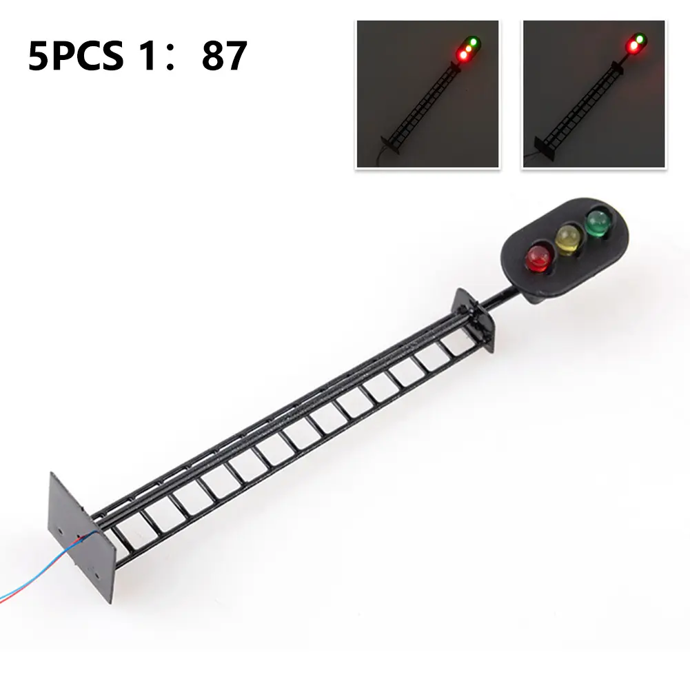 Signal Light Light Factory Garden LED Signals Lampposts Sand Table Model Scenario Model Railway & Building Layout