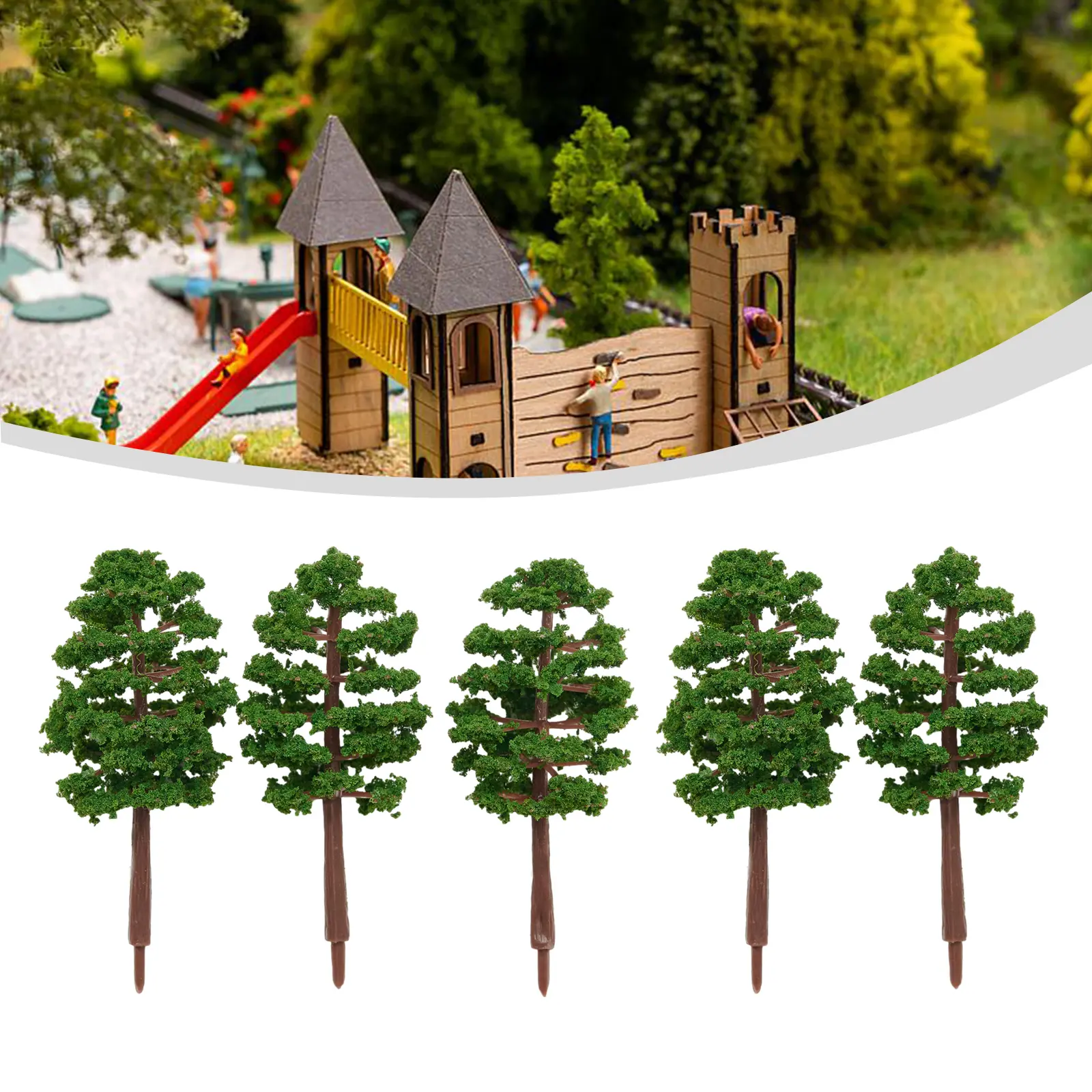 Artificial Tree Model Tree Outdoor Landscape PP Bag Pack Party Plastic Pure Handmade Sand Table Model Scene Layout