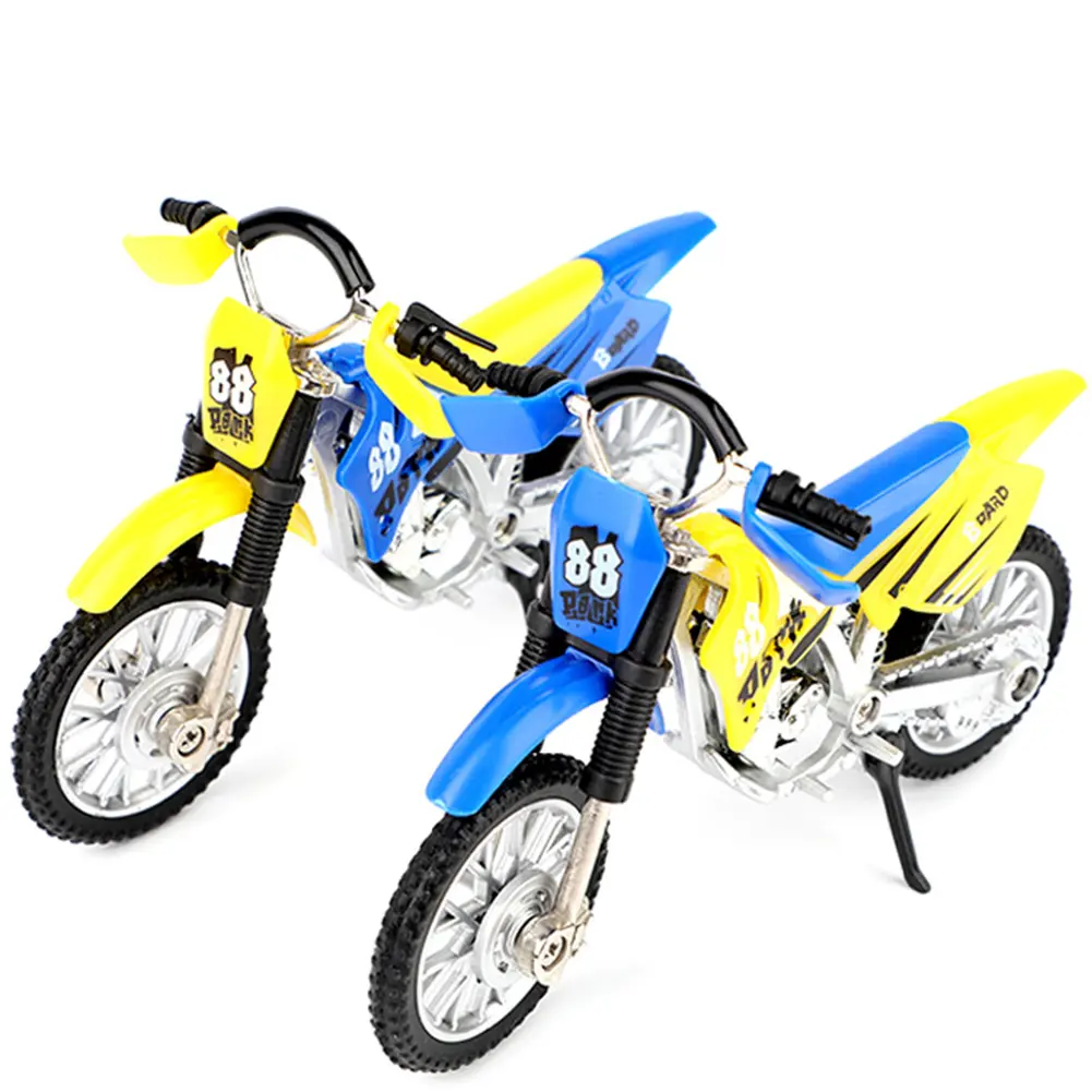 Motorcycle Finger Model Car Diecast High Simulation Model Motocross Office Plastic Sliding Toys Safe Brand New