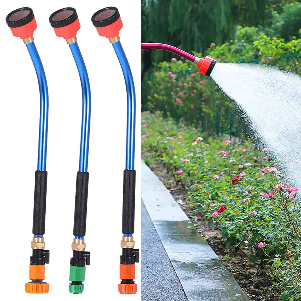 1pc Watering Plant Sprayer Wand Stainless Steel Garden Lawn Weeds Plant Irrigation Tool Plant HighPressure Sprinkler Nozzle 62cm