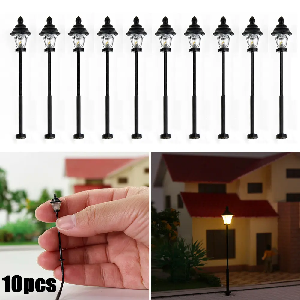 Brand New Accessories Lanterns N Scale Park Parts Railroads Railway Trains 1: 160 3V DC Or AC 45mm Accessories