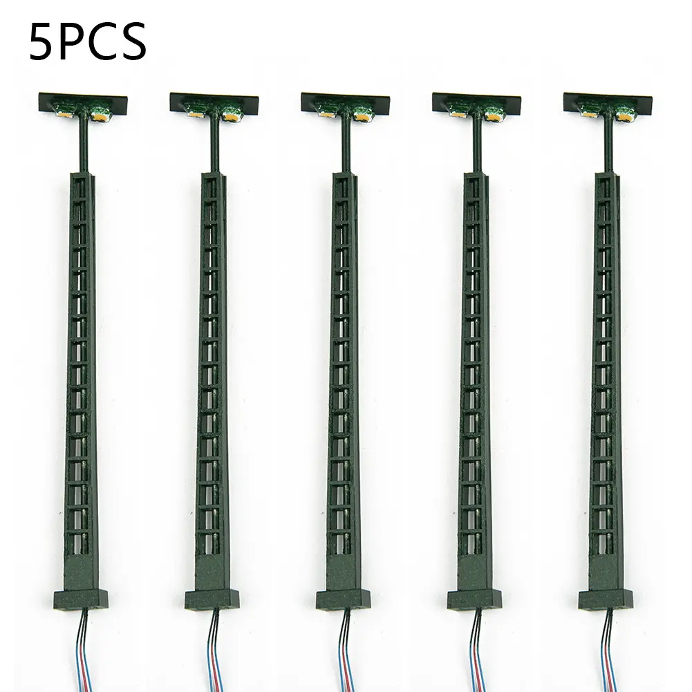 Brand New Lamps Model Railway Lights Model Railway Scale 5Pcs/Set Switch 12-16V Resistors Metal For Building Layout