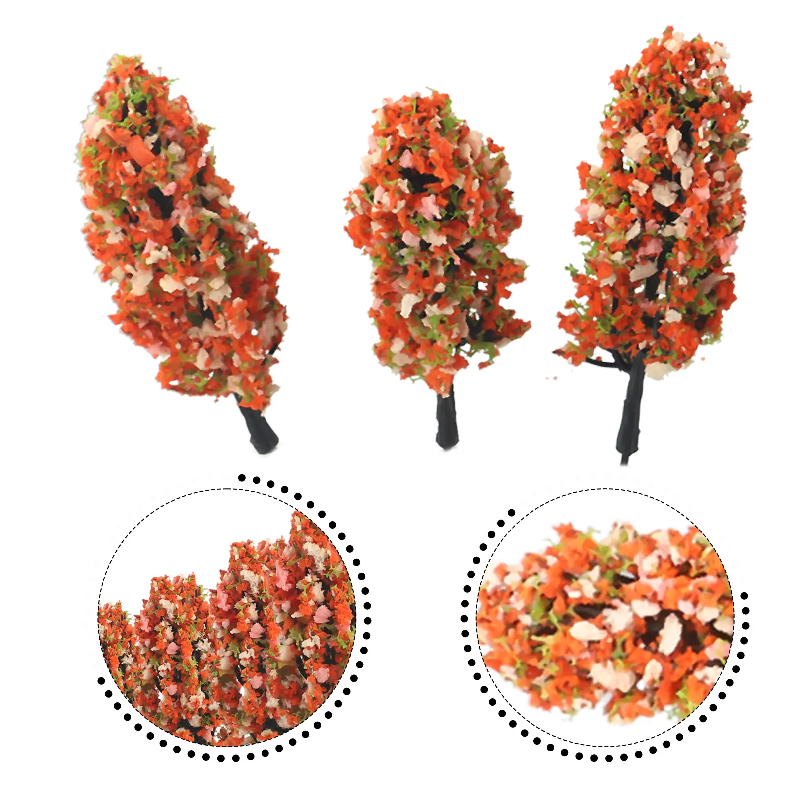 Accessories Useful Model Trees DIY Scenery 15Pcs Decoration Diorama Garden Layout Scale Miniature Railroad Railway