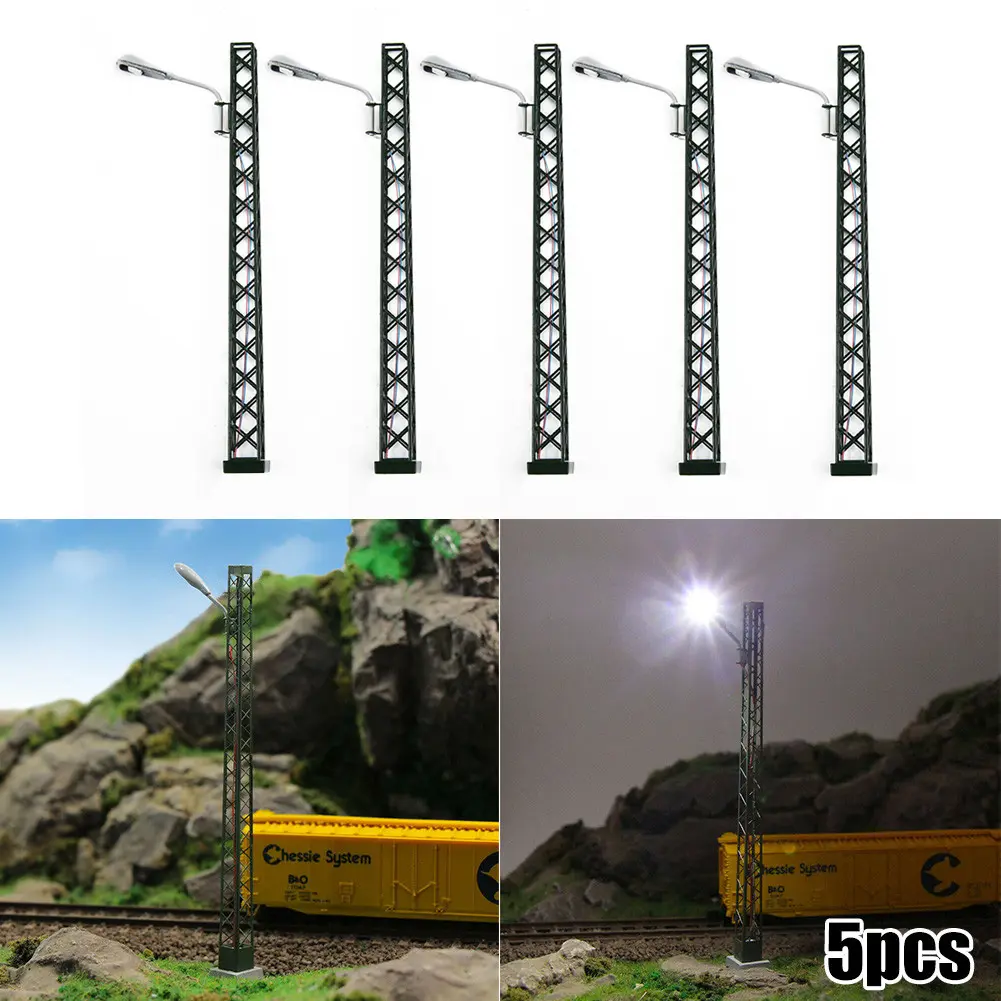 Brand New Model Railway Lights Lamp For Building Layout! For Rail 3V DC Or AC LED Scale: 1: 87 Layout LED Lamp