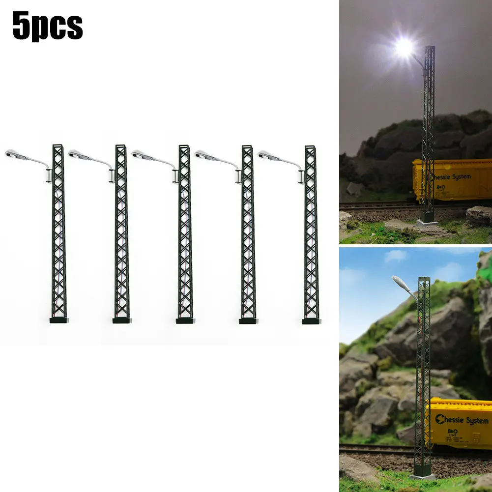 Brand New Model Railway Lights Lamp For Building Layout! For Rail 3V DC Or AC LED Scale: 1: 87 Layout LED Lamp