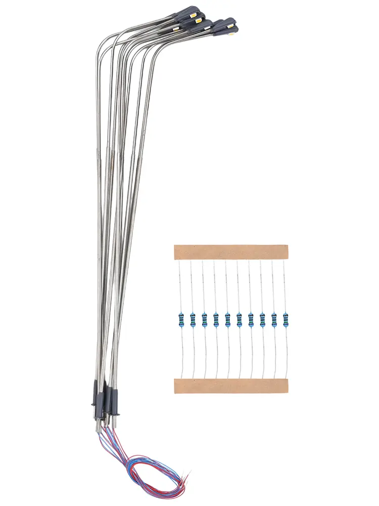 10Pcs Single Head 150 Model Railway Warm White Lamp Post Street Light 3V Only Suitable for Rail & Building Layout
