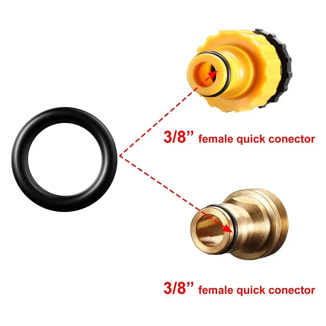 Pressure Washer O-Rings 1/4 O-Rings 3/8 O-Rings 80Pcs/Set Accessories Fittings For Pressure Washer Replacement