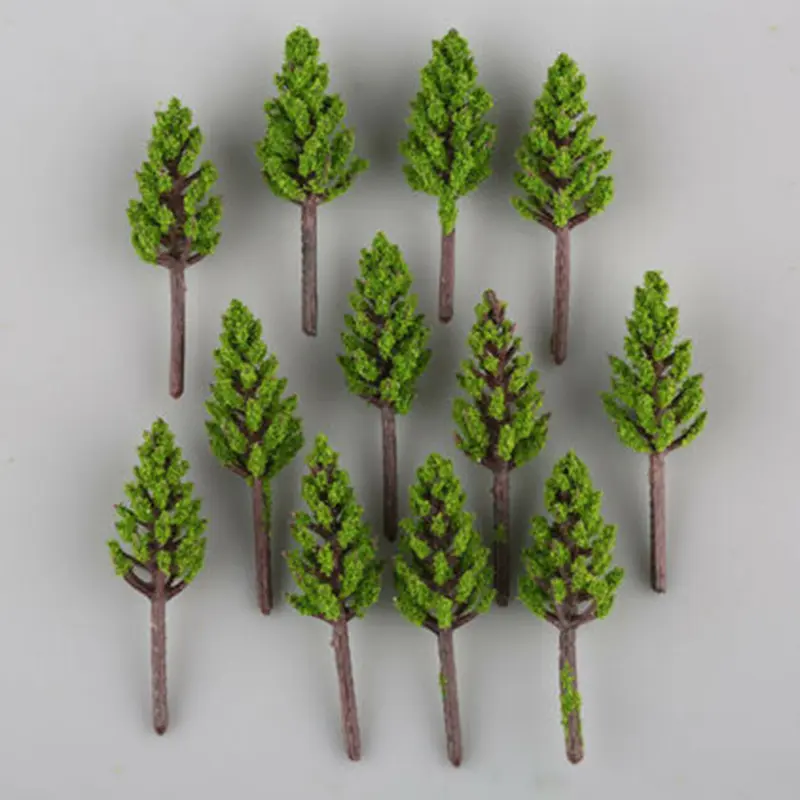 Add Realism to Your Model Landscape with 100Pcs Model Pine Trees Train Scenery For N Z Scale Building Street Layout 38mm